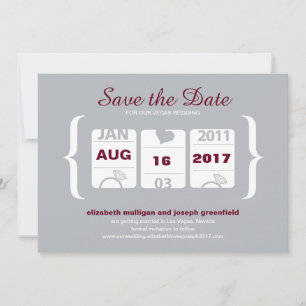 Slot Machine Save the Date - Wedding Invitation