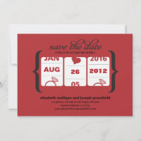 Slot Machine Save the Date - Wedding
