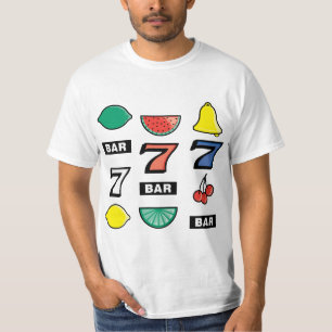 Slot Machine Slots Fruits - Play To Win Charms T-Shirt