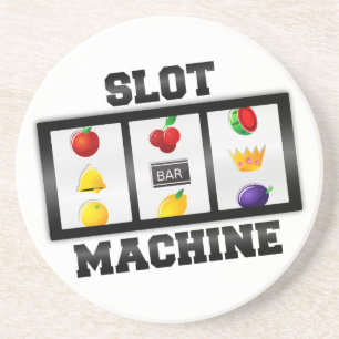 Slot Machine Tilted Icon Coaster