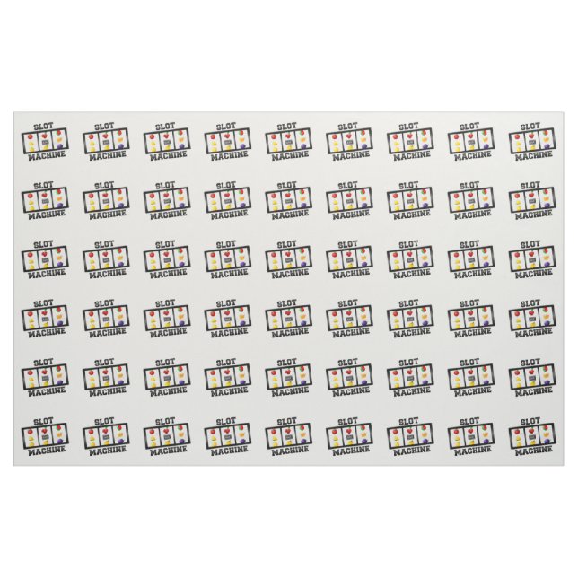 Slot Machine Tilted Icon Fabric (Yard)