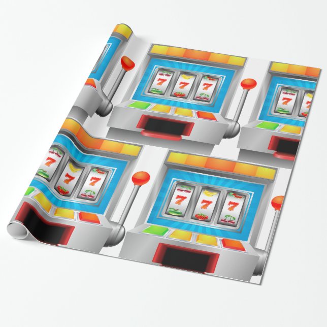 Slot Machine Wrapping Paper (Unrolled)