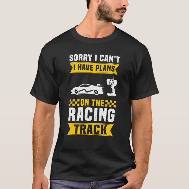 Slotcar Racing Racetrack & Slot Car T-Shirt (Front)