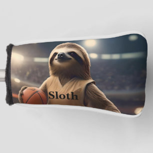 Sloth 33 Basketball Player, Golf Putter Cover