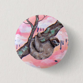 Sloth 3 Cm Round Badge