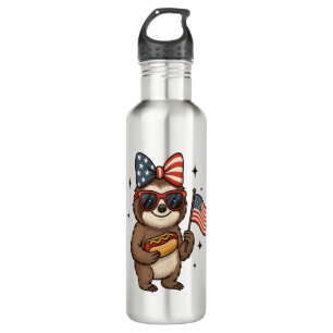 Sloth 4th July 710 Ml Water Bottle