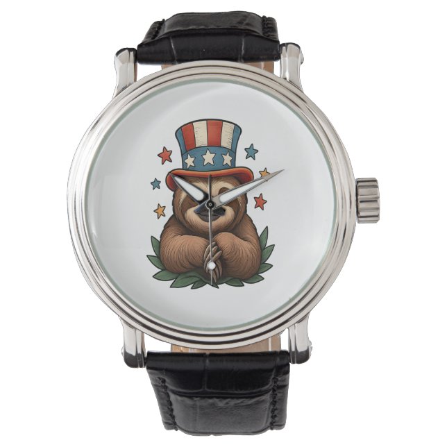 Sloth 4th of July Watch (Front)