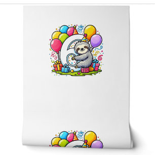 Sloth 6th birthday for boy girl 6 years old sixth wallpaper