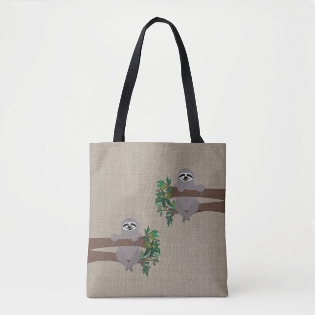 Sloth Allover Tote Bag (Front)