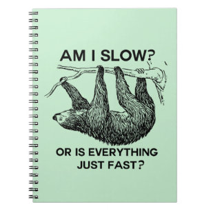 Sloth am I slow? Notebook