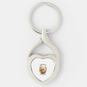 Sloth and Chill My Autumn Vibe Key Ring
