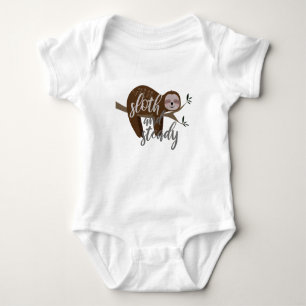 Sloth and Steady Baby Bodysuit