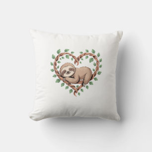 Sloth Animal Lover Artwork Tropical Graphic Art Fu Cushion