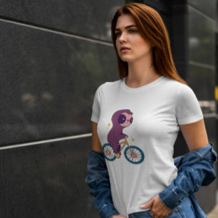 Sloth Animal Riding Bike T-Shirt