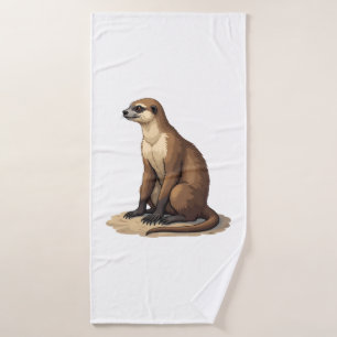 Sloth Antique Engraving Retro Graphic (2) Bath Towel