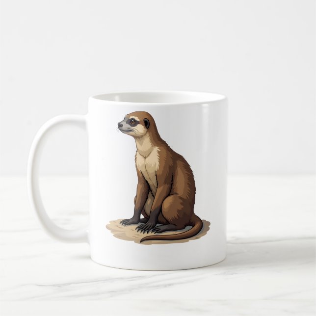 Sloth Antique Engraving Retro Graphic (2) Coffee Mug (Left)