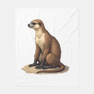 Sloth Antique Engraving Retro Graphic (2) Fleece Blanket