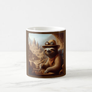 Sloth Archaeologist Coffee Mug