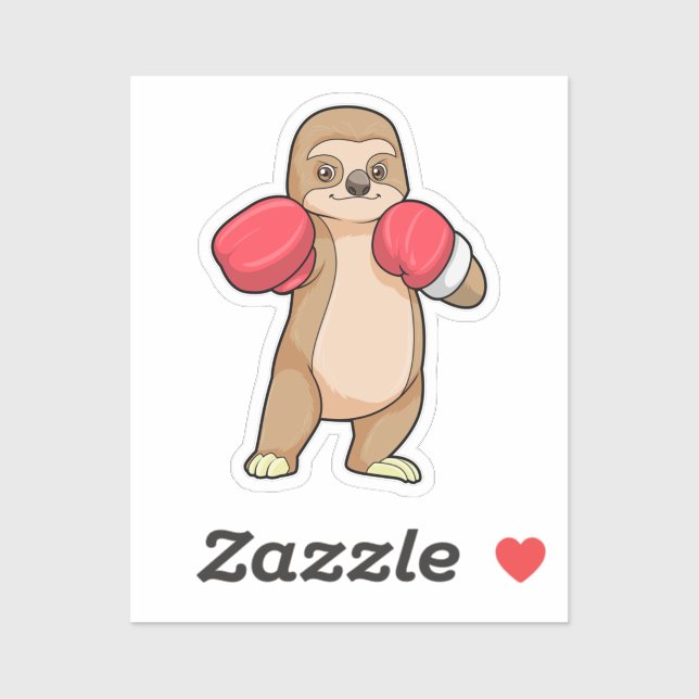 Sloth as Boxer with Boxing gloves (Sheet)