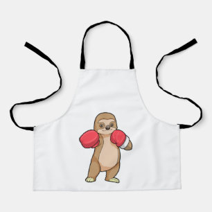 Sloth as Boxer with Boxing gloves Apron