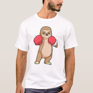 Sloth as Boxer with Boxing gloves T-Shirt