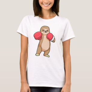 Sloth as Boxer with Boxing gloves T-Shirt