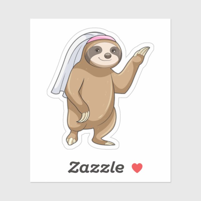 Sloth as Bride with Veil (Sheet)