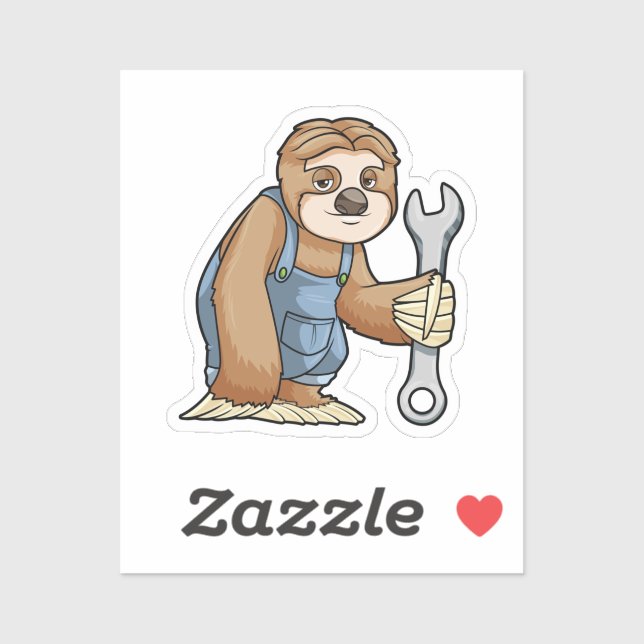 Sloth as Craftsman with Wrench (Sheet)
