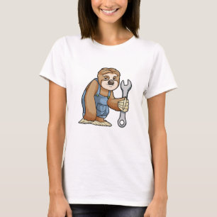 Sloth as Craftsman with Wrench T-Shirt