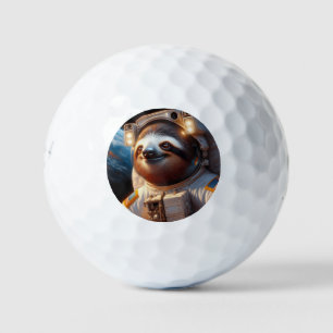 Sloth Astronaut Golf Balls