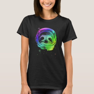 Sloth Astronaut In Space Helmet T-Shirt