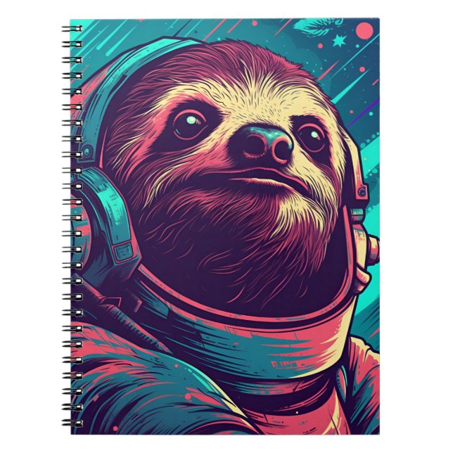 Sloth Astronaut Notebook (Front)