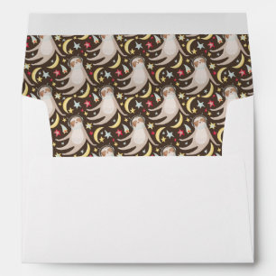 Sloth Astronaut Pattern Envelope
