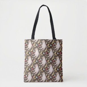 Sloth Astronaut Pattern Tote Bag