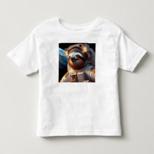 Sloth Astronaut Toddler T-Shirt