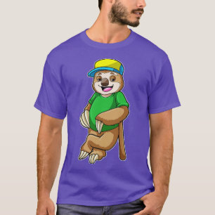 Sloth at Baseball with Baseball bat 1 T-Shirt