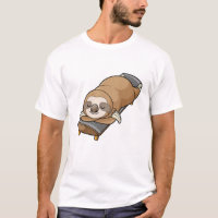 Sloth at Sleeping with Skateboard