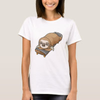 Sloth at Sleeping with Skateboard