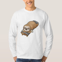 Sloth at Sleeping with Skateboard