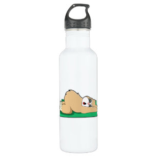 Sloth at Yoga on Yoga mat 710 Ml Water Bottle