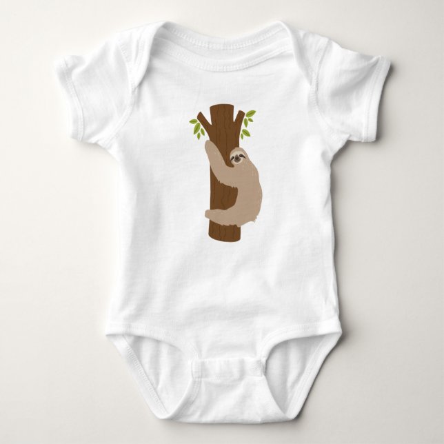 Sloth Baby Bodysuit (Front)