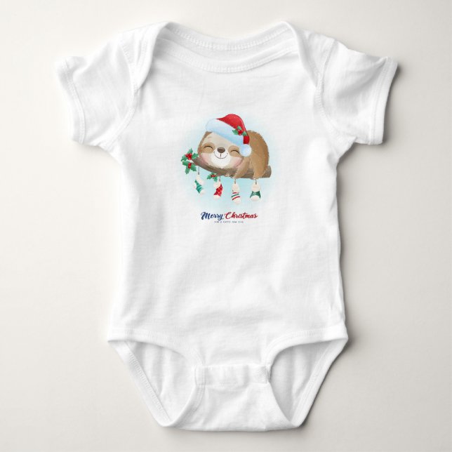 Sloth Baby Bodysuit (Front)