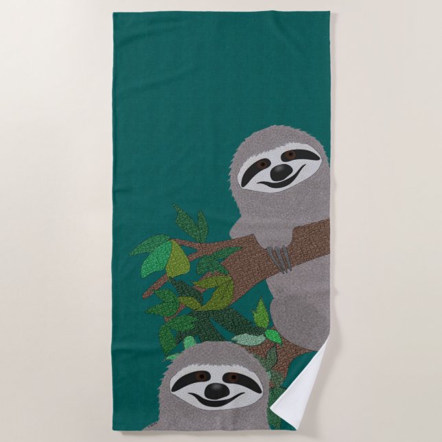 Sloth Beach Towel (Front)