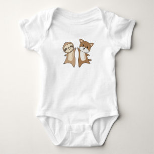 Sloth Beagle Dog Animal Lovers Sloths Dogs Baby Bodysuit