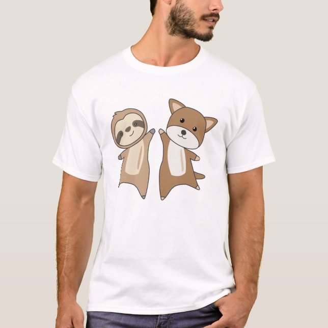Sloth Beagle Dog Animal Lovers Sloths Dogs T-Shirt (Front)