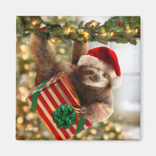 Sloth Bearing Gifts Magnet