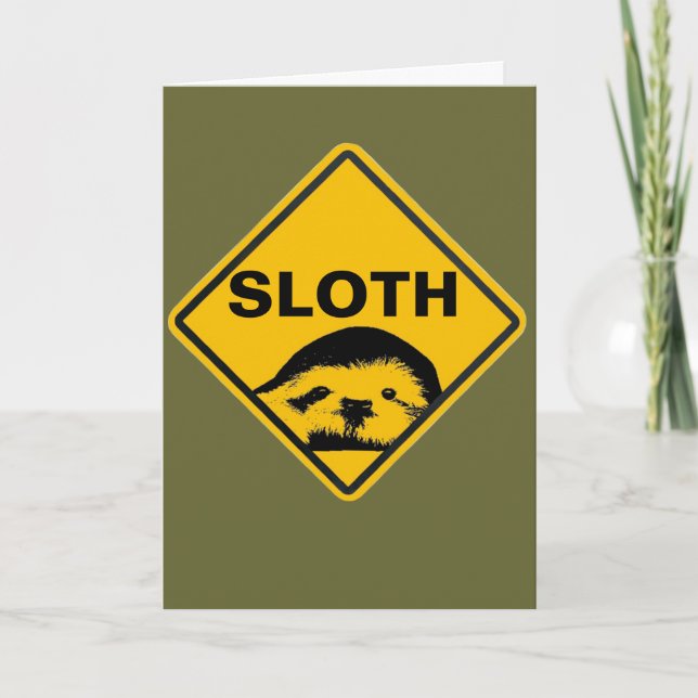 Sloth Birthday Card (Front)