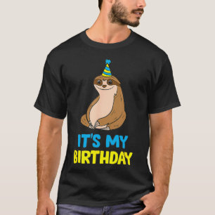 Sloth Birthday Party Love Sloths Kids Sloth Its My T-Shirt