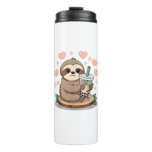 Sloth Boba Tea Bubble Tea T-Shirt Thermal Tumbler