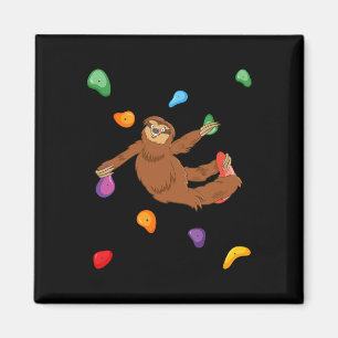Sloth Bouldering - Rock Climbing Indoor Sports Lov Magnet